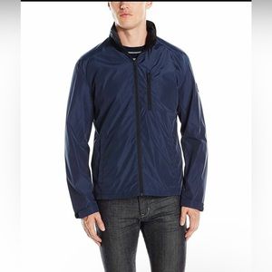 Lucky Brand Men's Navy Blue Archer Lightweight Hooded Jacket Outdoor Size XL
